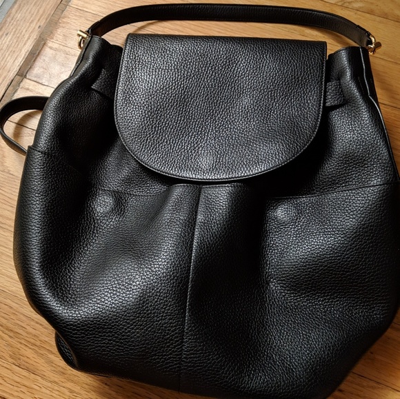 cuyana leather backpack